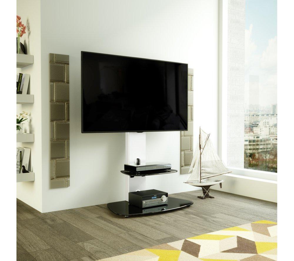 AVF Lucerne 700 mm TV Stand with Bracket for up to 65" TVs - Silver image number 4 of 4