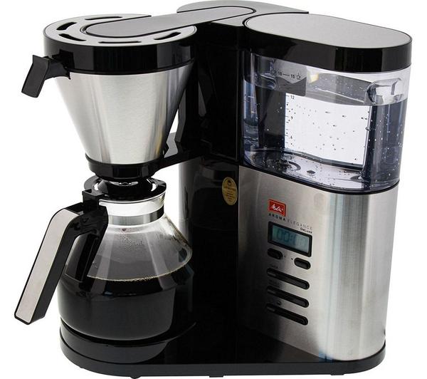 MELITTA AromaElegance Deluxe Filter Coffee Machine - Black & Stainless Steel image number 6