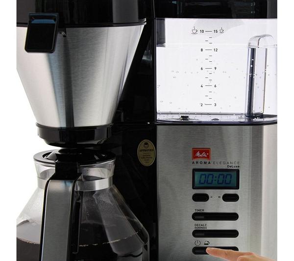 MELITTA AromaElegance Deluxe Filter Coffee Machine - Black & Stainless Steel image number 7