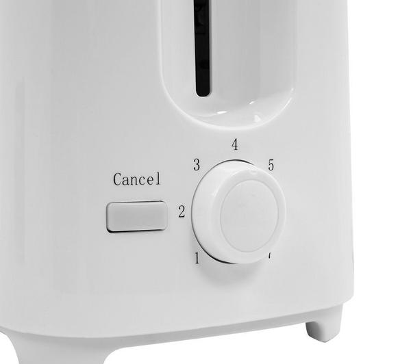ESSENTIALS C02TW17 2-Slice Toaster - White image number 5