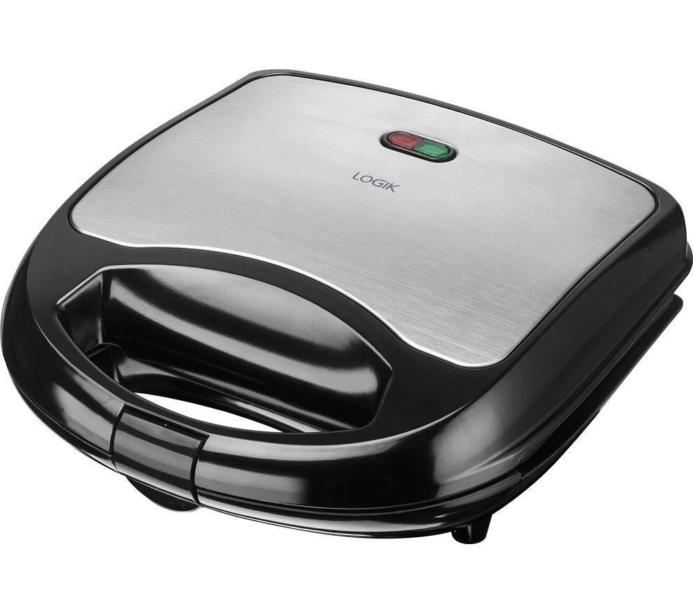 LOGIK L02SMS17 Sandwich Toaster -  Black & Silver