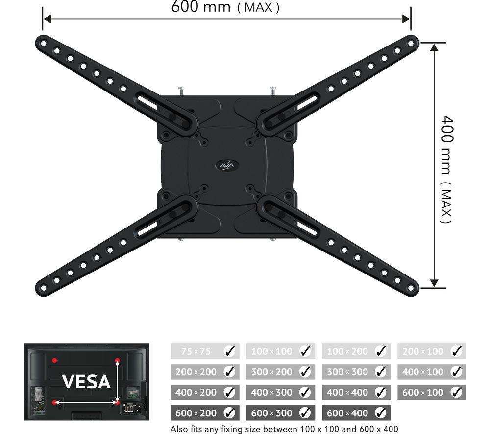 AVF GL600 Fixed 37 - 80&rdquo; TV Bracket image number 3 of 6