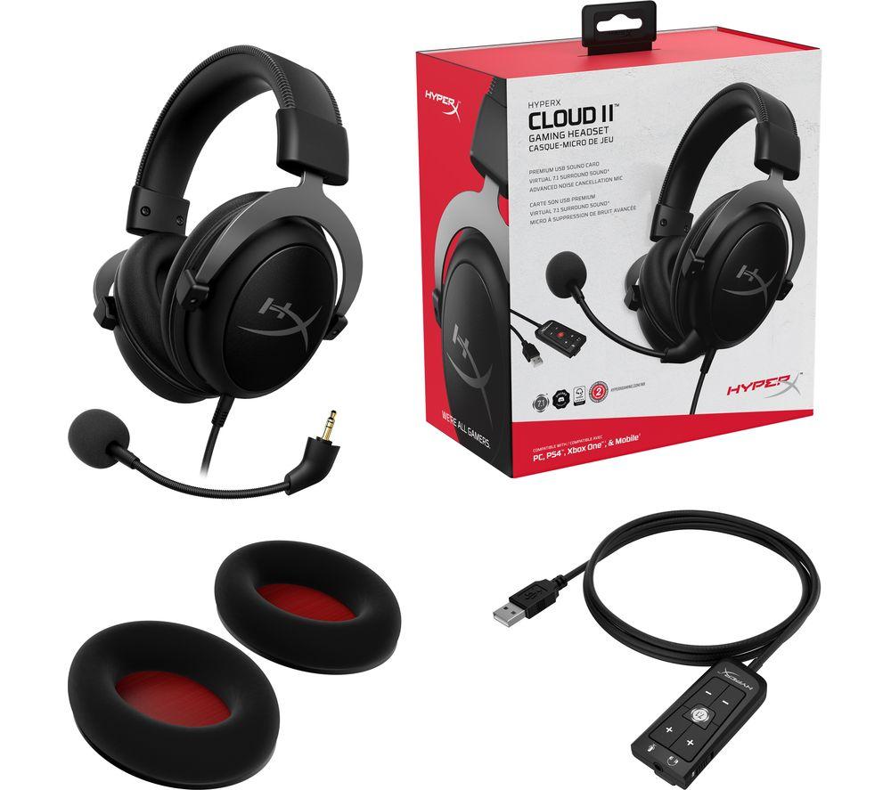 Buy HYPERX Cloud II 7.1 Gaming Headset Grey CurrysIE