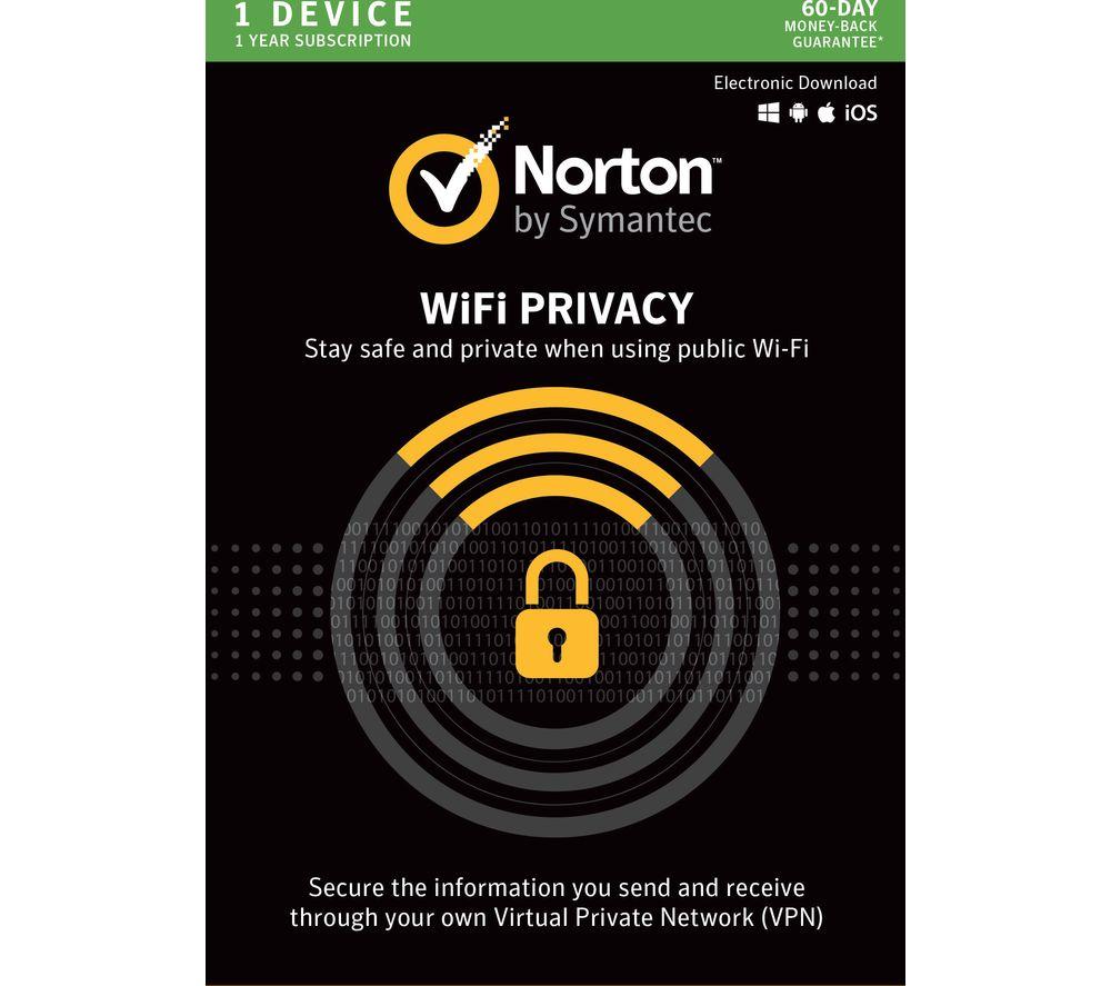 NORTON Wi-Fi Privacy - 1 year for 1 device (download)