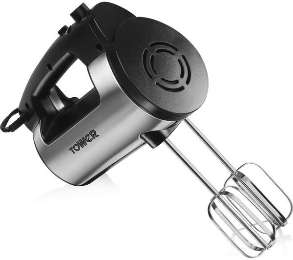 TOWER 300W Stainless Steel T12016 Hand Mixer - Black image number 0