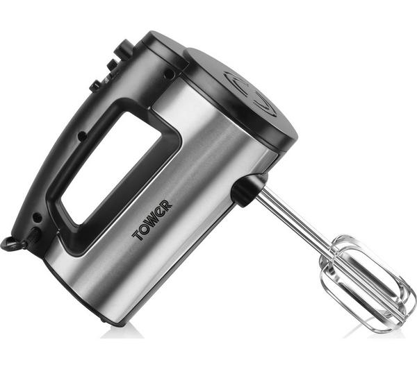 TOWER 300W Stainless Steel T12016 Hand Mixer - Black image number 1
