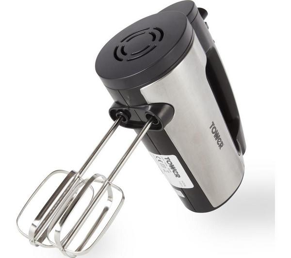 TOWER 300W Stainless Steel T12016 Hand Mixer - Black image number 4