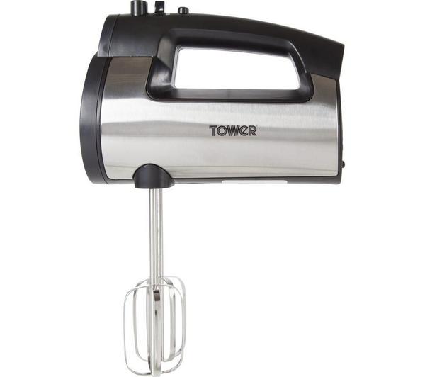 TOWER 300W Stainless Steel T12016 Hand Mixer - Black image number 6