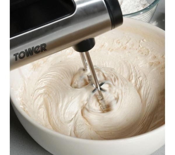 TOWER 300W Stainless Steel T12016 Hand Mixer - Black image number 9