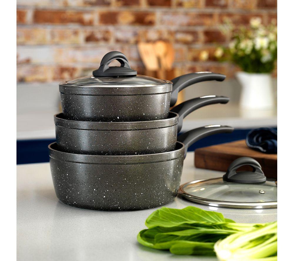 TOWER T81212 3-piece Forged Saucepan Set - Graphite image number 7 of 10