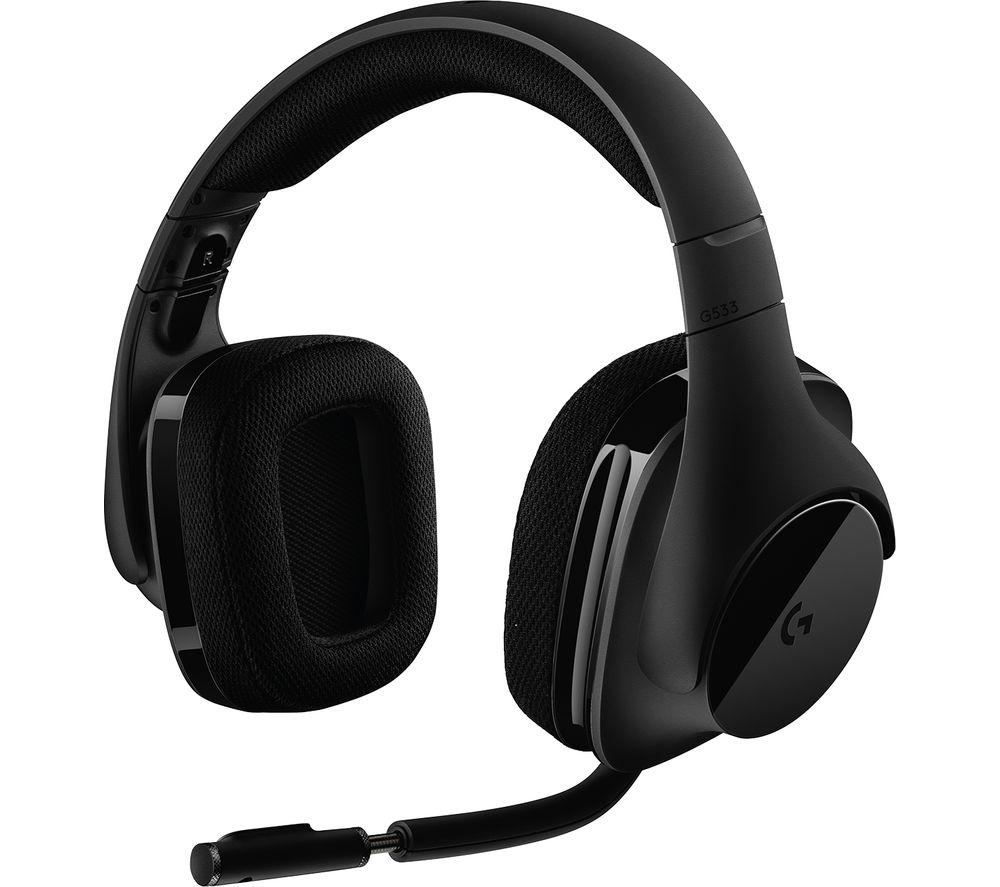 Image of LOGITECH G533 Wireless 7.1 Gaming Headset - Black, Black