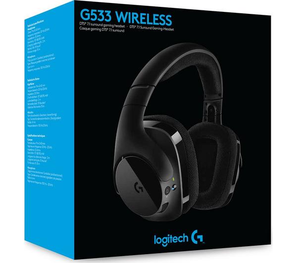 Buy LOGITECH G533 Wireless 7.1 Gaming Headset - Black | Currys