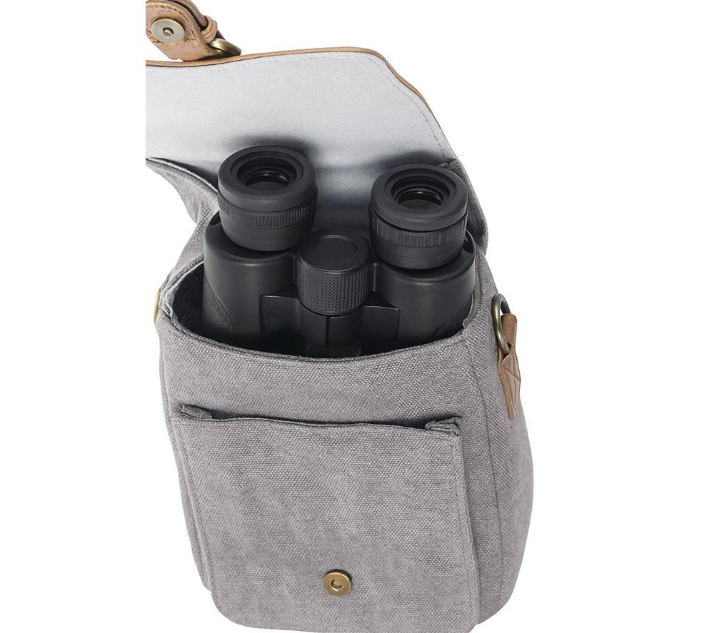 PRAKTICA Heritage Binocular Shoulder Case - Grey & Tan image number 3 of 5