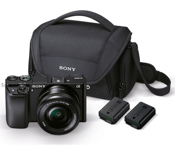 SONY a6000 Mirrorless Camera with 16-50 mm f/3.5-5.6 Lens & Accessories image number 0