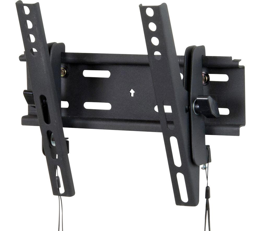 TV Wall Bracket Ultra Slim Tilt TV Wall Mount for 24–43 inch LED LCD Flat & Curved Screen up to 50KG, Max VESA 200x200mm