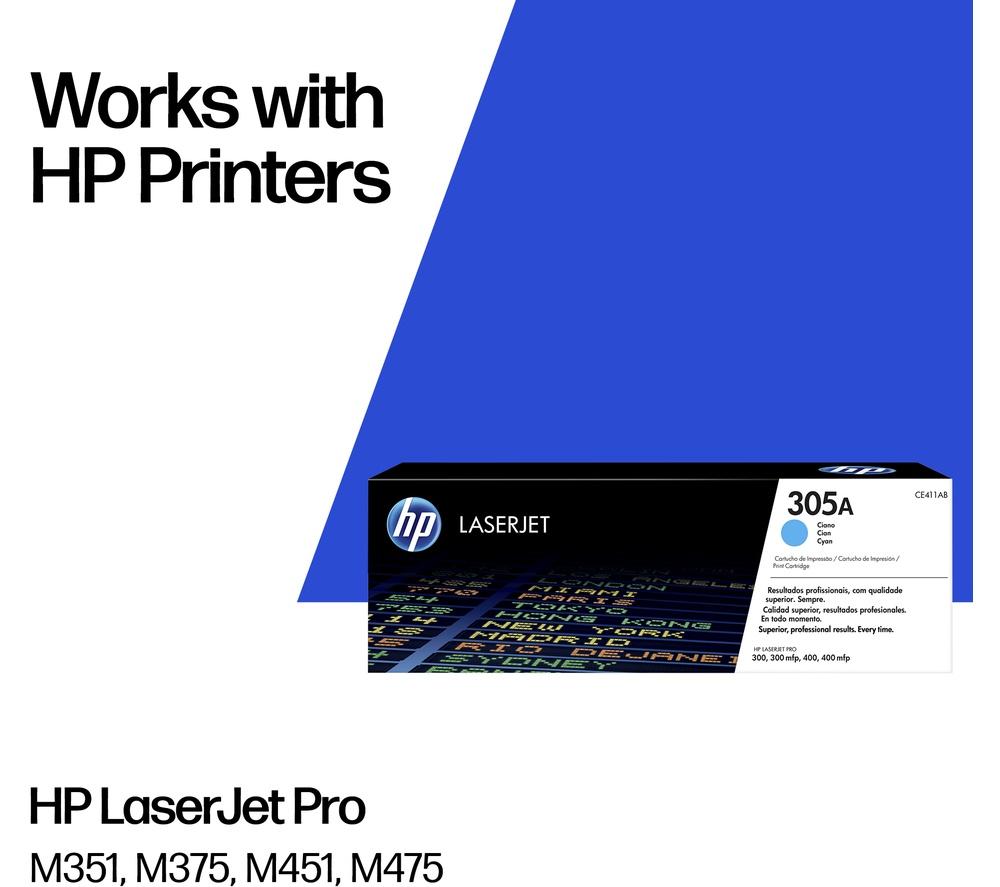 HP 305A Original LaserJet Cyan Toner Cartridge image number 2 of 12
