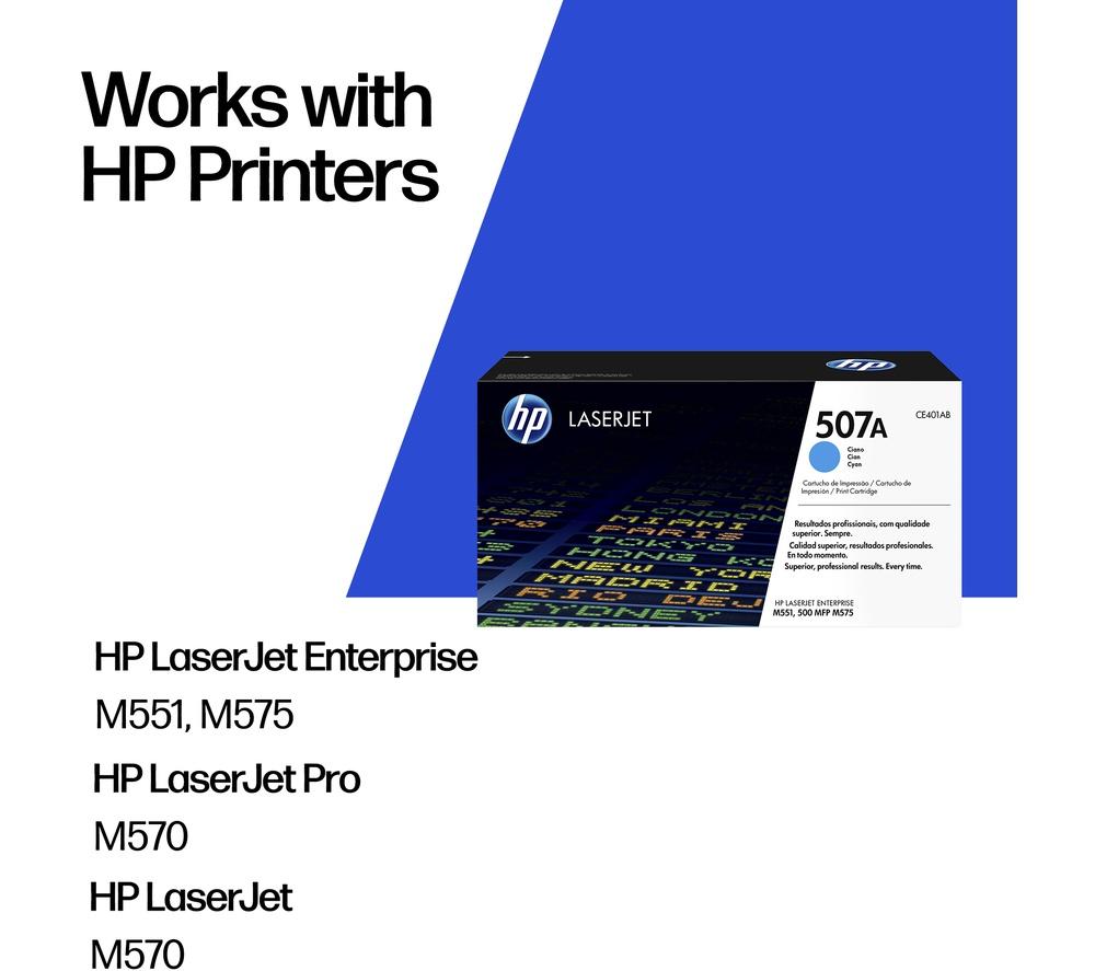 HP 507A Original Cyan Toner Cartridge image number 2 of 12