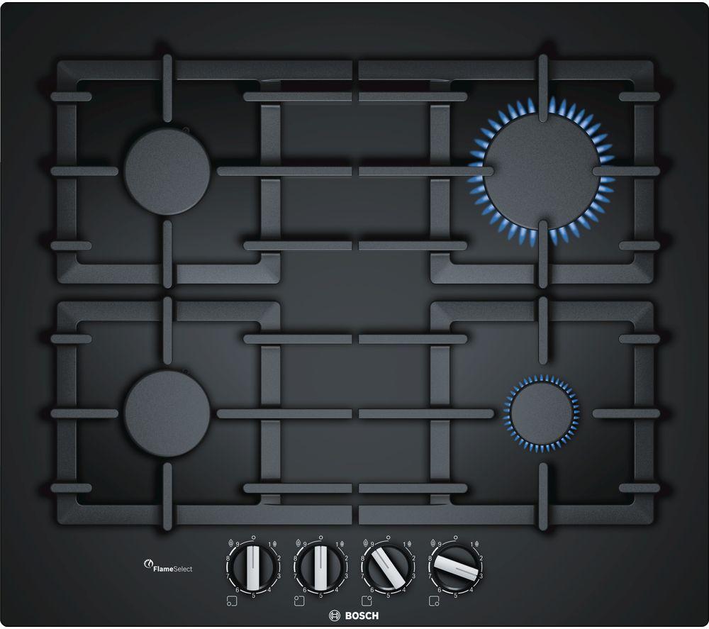 BOSCH Serie 6 PPP6A6B90 Gas Hob – Black, Black