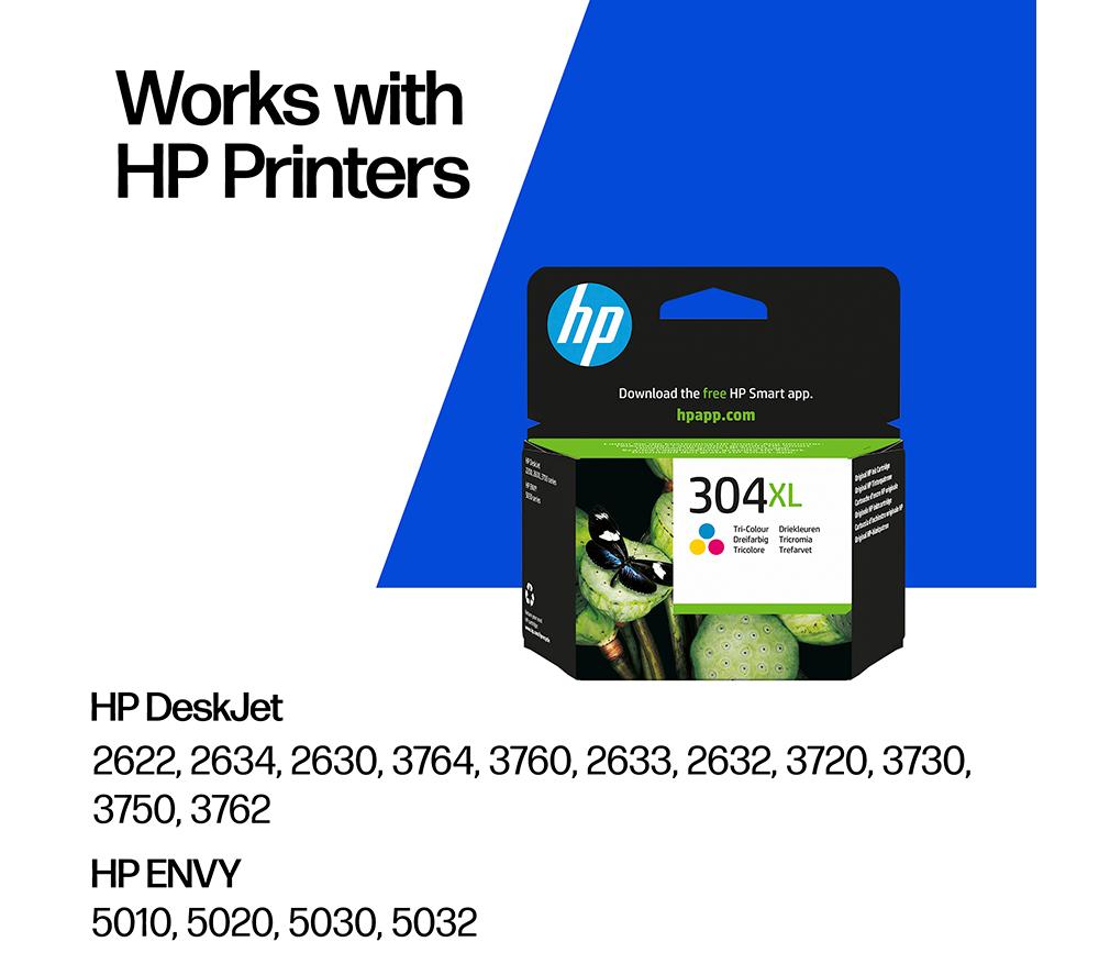 HP 304XL Tri-colour Ink Cartridge image number 2 of 14