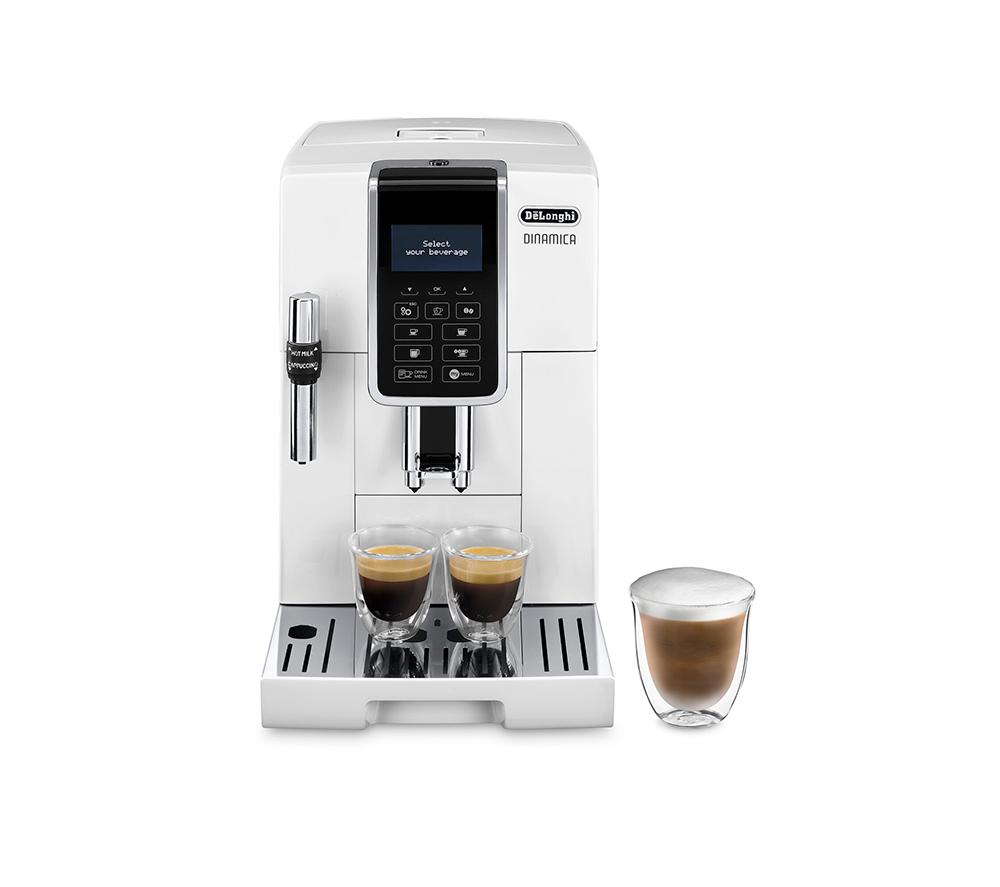 DELONGHI Dinamica ECAM 350.35.W Bean to Cup Coffee Machine - White, White