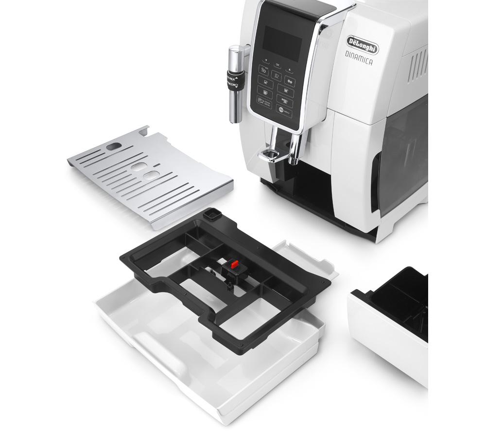 DELONGHI Dinamica ECAM 350.35.W Bean to Cup Coffee Machine - White image number 6 of 10