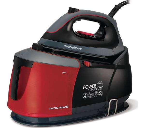 MORPHY RICHARDS Auto-Clean Power Steam Elite 332013 Steam Generator Iron - Black & Red image number 0