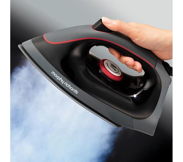 MORPHY RICHARDS Auto-Clean Power Steam Elite 332013 Steam Generator Iron - Black & Red image number 1