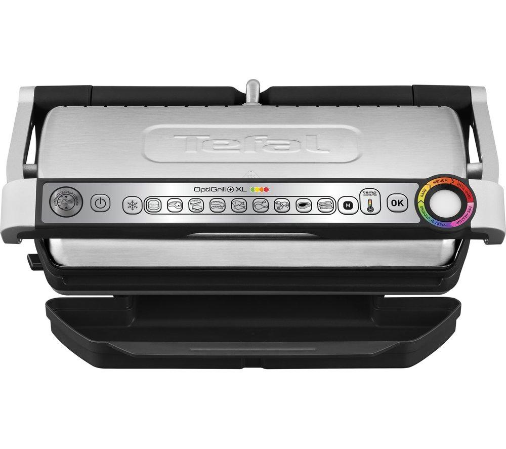 TEFAL Optigrill XL GC722D40 Grill - Stainless Steel & Black, Stainless Steel