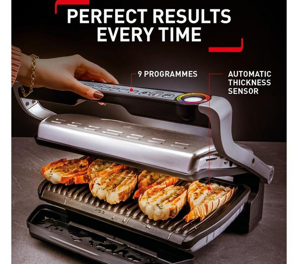 TEFAL Optigrill XL GC722D40 Grill - Stainless Steel & Black image number 13