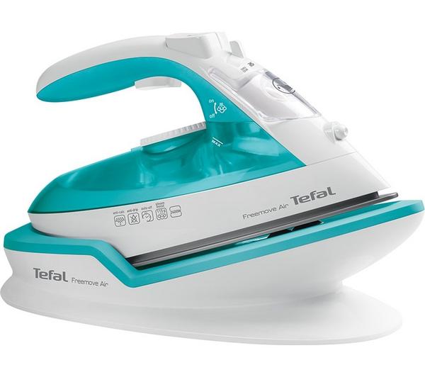 TEFAL Freemove Air FV6520G0 Cordless Steam Iron - Blue & White image number 0