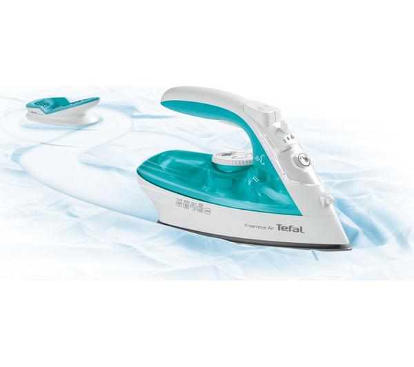 TEFAL Freemove Air FV6520G0 Cordless Steam Iron - Blue & White image number 4