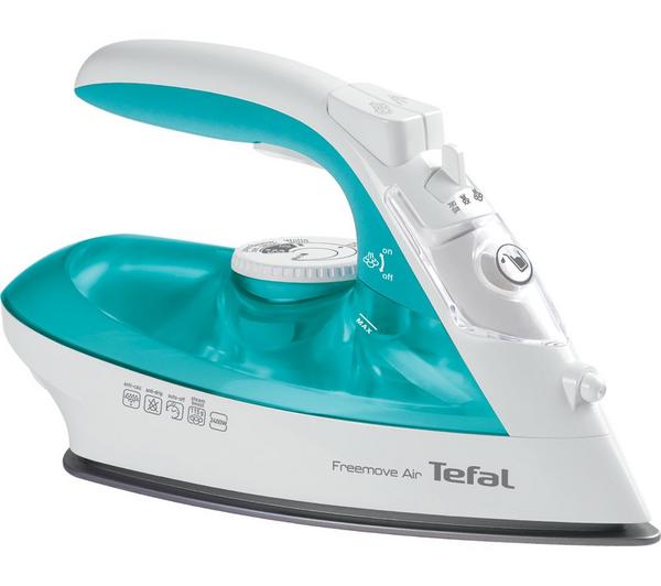 TEFAL Freemove Air FV6520G0 Cordless Steam Iron - Blue & White image number 6