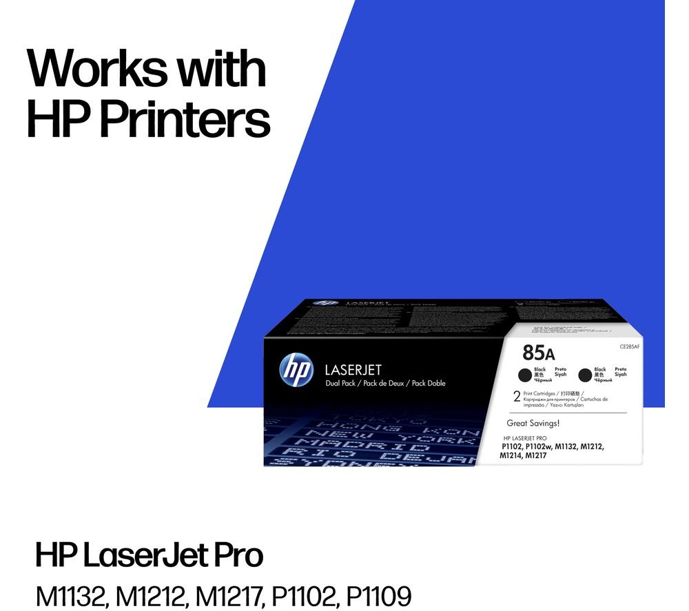 HP 85A Original LaserJet Black Toner Cartridge - Twin Pack image number 2 of 12