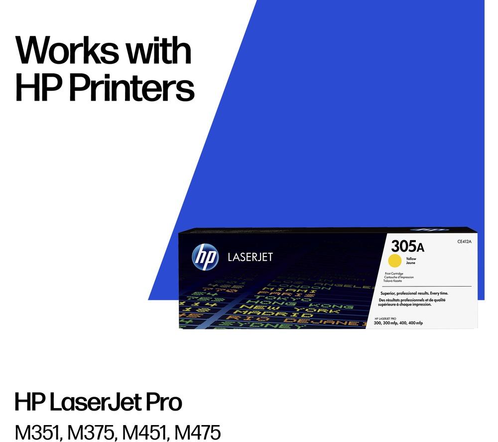 HP 305A Original LaserJet Yellow Toner Cartridge image number 2 of 12