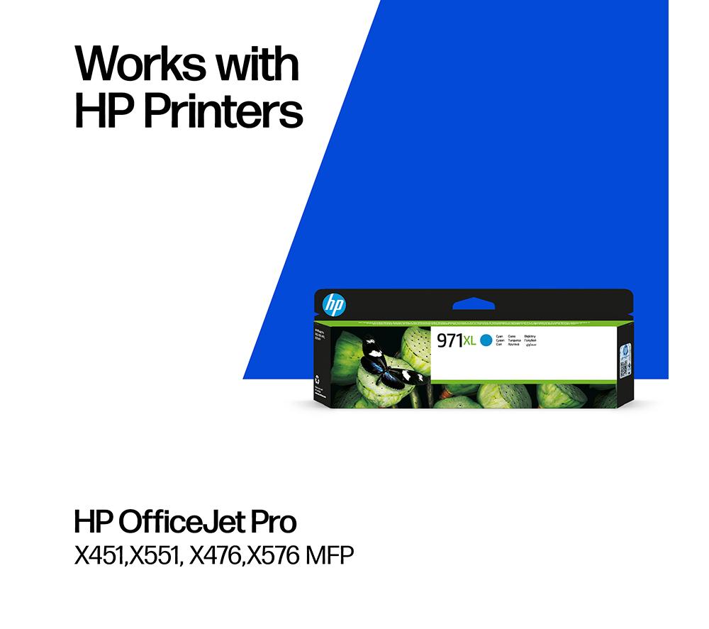 HP 971XL Original Cyan Ink Cartridge image number 2 of 11