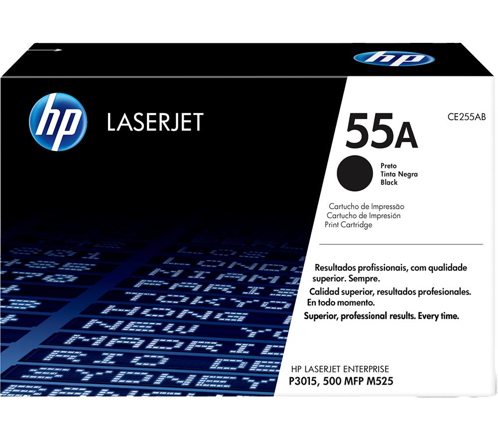 HP 55A Original Black Toner Cartridge, Black