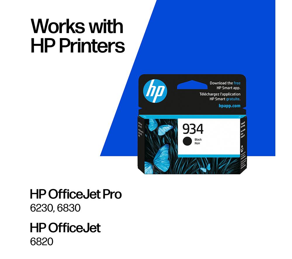 HP 934 Black Original Ink Cartridge image number 2 of 14
