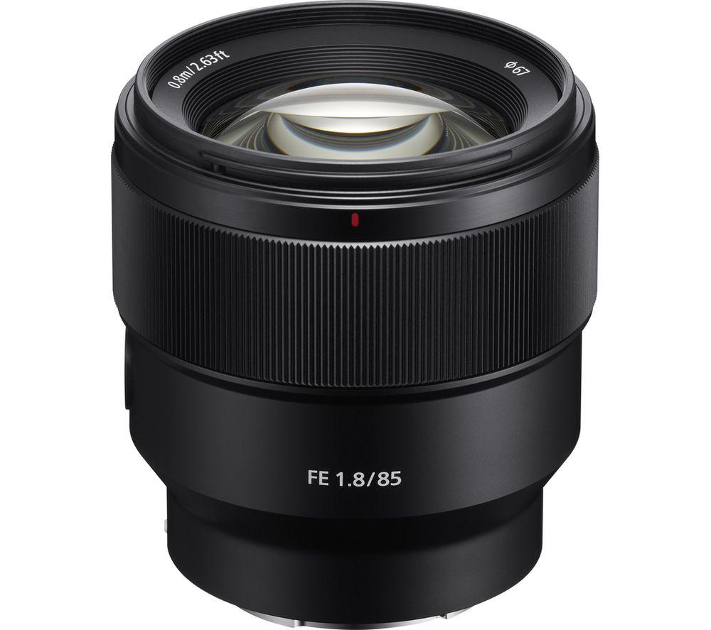 SONY FE 85 mm f/1.8 Standard Prime Lens, Black