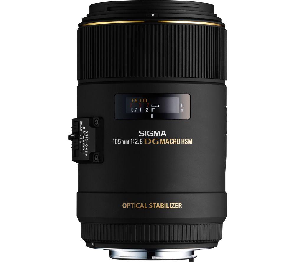 Sigma 105 mm f/2.8 EX Macro DG HSM Standard Prime Lens - for Canon