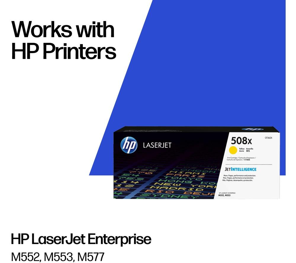 HP 508X High Yield Original LaserJet Yellow Toner Cartridge image number 2 of 12
