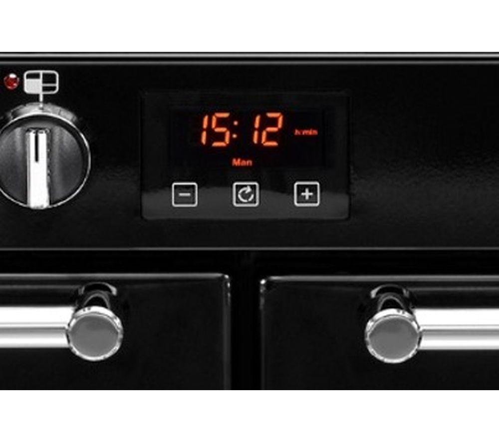Belling Farmhouse 100DFT 100cm Dual Fuel Range Cooker Black 444444133