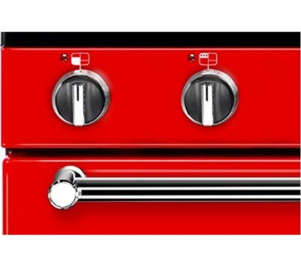 BELLING Kensington 100Ei Electric Induction Range Cooker - Red & Chrome image number 4