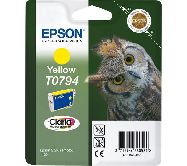 EPSON T0794 Owl Yellow Ink Cartridge image number 0