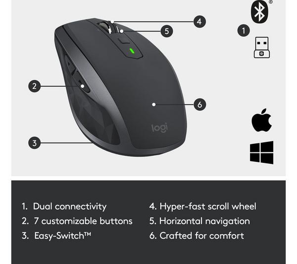 LOGITECH MX Anywhere 2S Wireless Darkfield Mouse image number 12