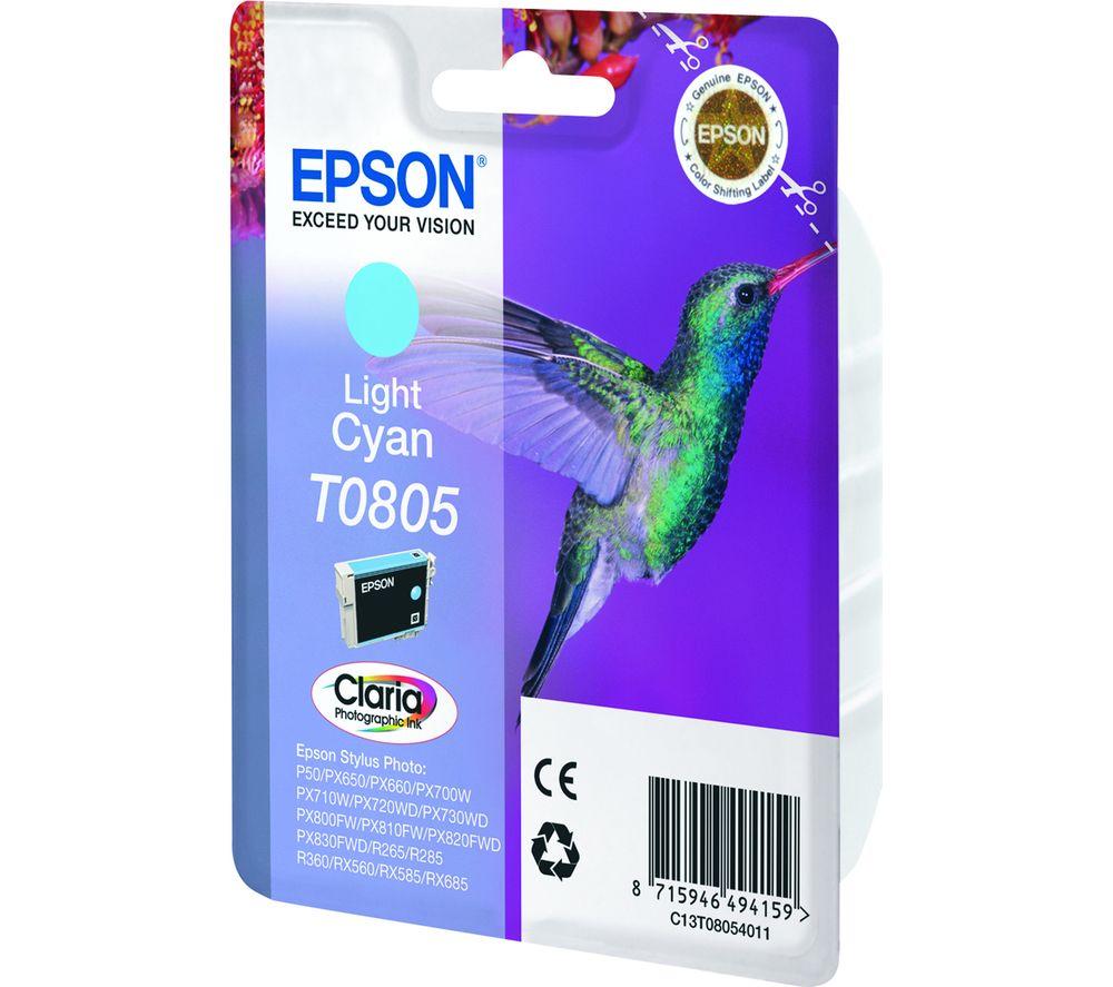 Click to view product details and reviews for Epson T0805 Hummingbird Light Cyan Ink Cartridge Cyan.