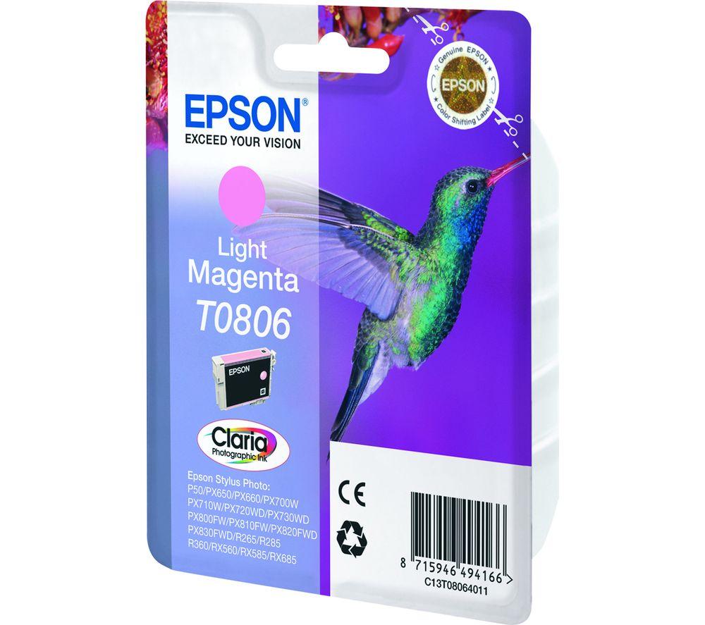 Epson T0806 Hummingbird Light Magenta Ink Cartridge Magenta