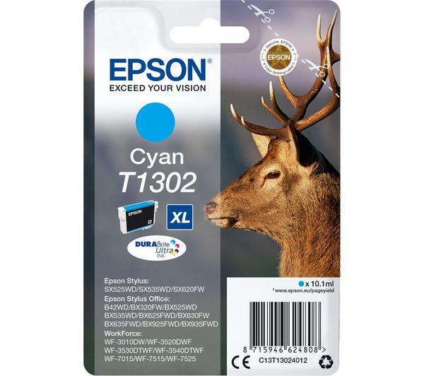 EPSON Stag T1302 Cyan Ink Cartridge image number 0