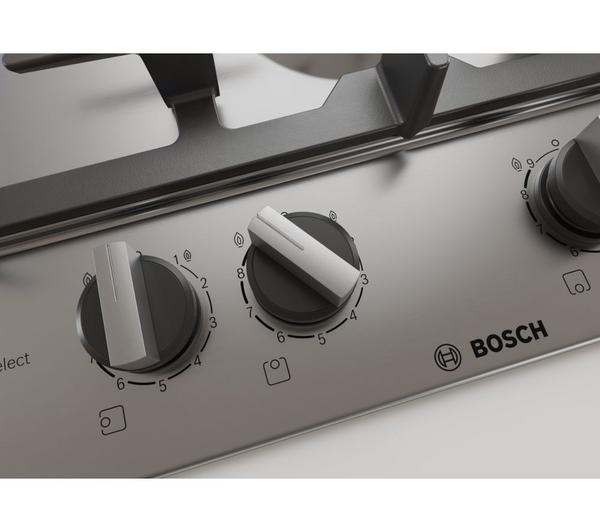 BOSCH Serie 6 PCI6A5B90 Gas Hob - Stainless Steel image number 5