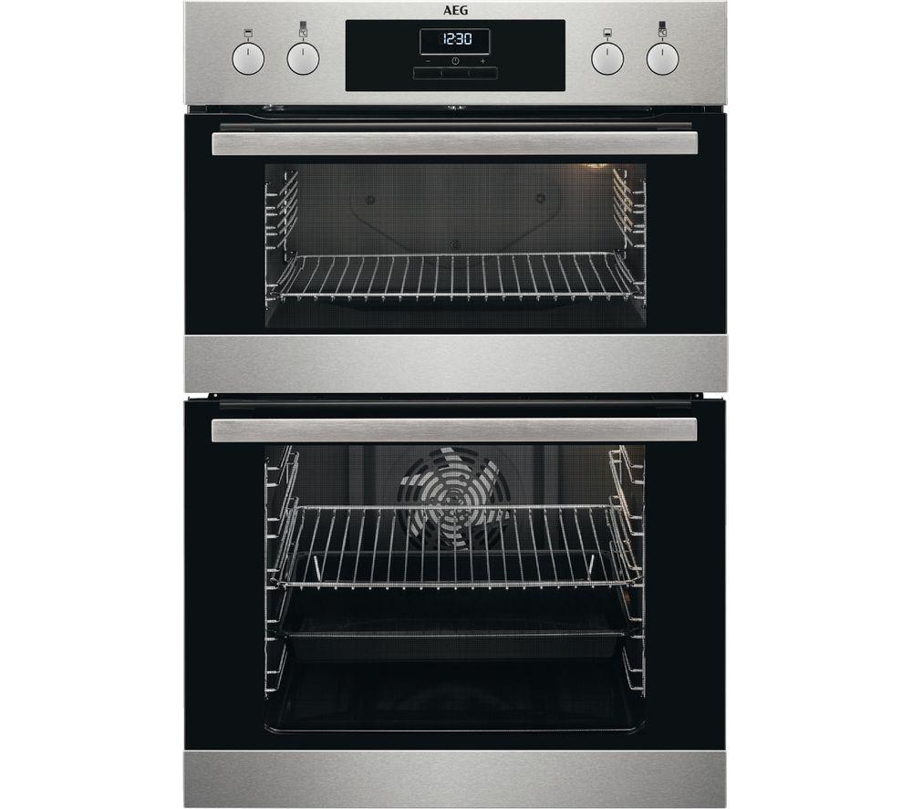 AEG SurroundCook DCB331010M Electric Double Oven - Stainless Steel