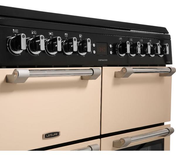 LEISURE Chefmaster CC100F521C 100 cm Dual Fuel Range Cooker - Cream & Black image number 5